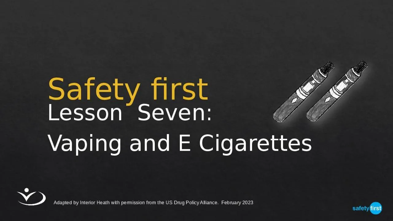 PPT-Safety first Lesson Seven: