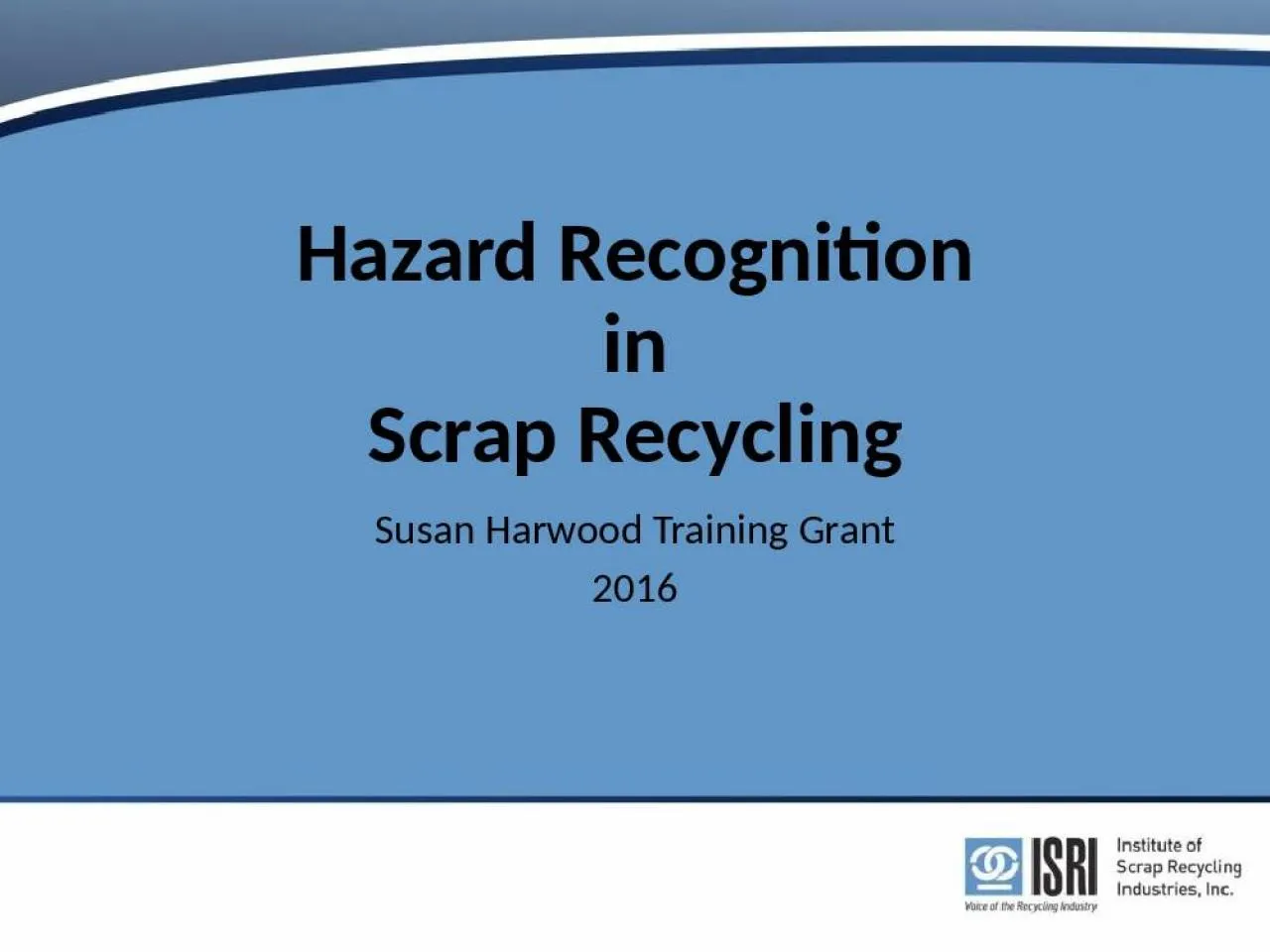 PPT-Hazard Recognition in Scrap Recycling