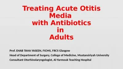 Treating Acute Otitis Media