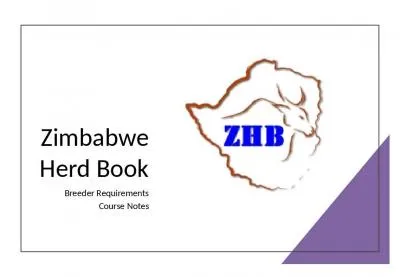 Zimbabwe Herd Book Breeder Requirements