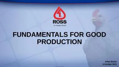 Fundamentals for good production