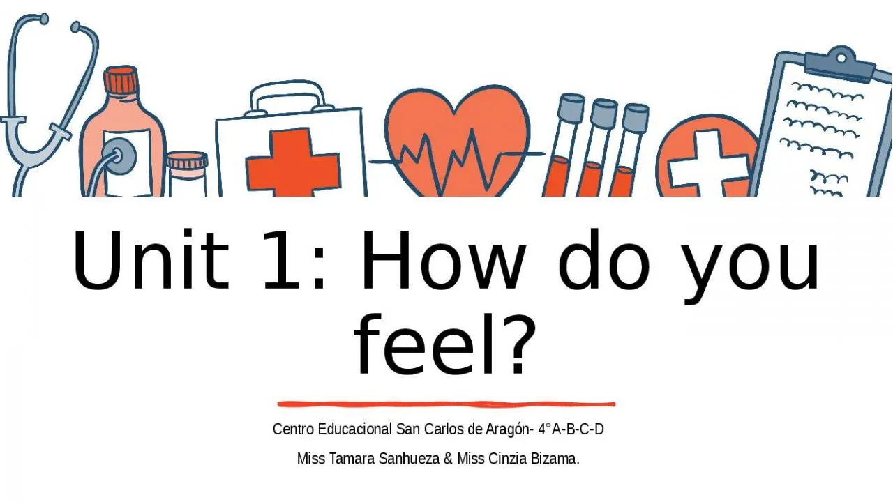 PPT-Unit 1: How do you feel?