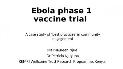 Ebola phase 1 vaccine trial