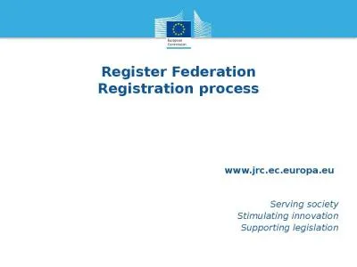 Register Federation Registration process