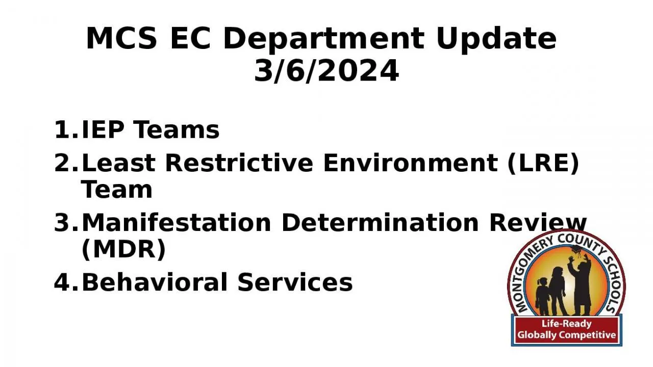 PPT-MCS EC Department Update