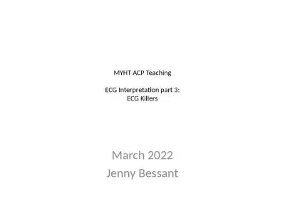 MYHT ACP Teaching ECG Interpretation part 3: