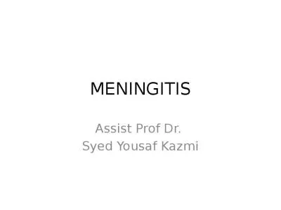 MENINGITIS Assist Prof Dr.