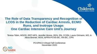 The Role of Data  T ransparency and Recognition of LCOS in the Reduction of Cardiac