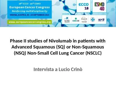 Phase II studies of  Nivolumab