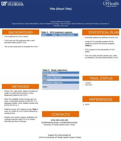 STATISTICAL PLAN STATISTICAL PLAN