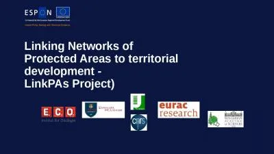 Linking Networks  of Protected Areas to territorial development -