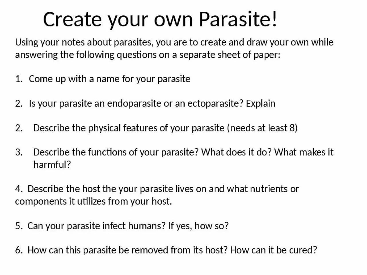 PPT-Create your own Parasite!