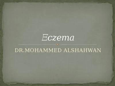 DR.MOHAMMED ALSHAHWAN E czema