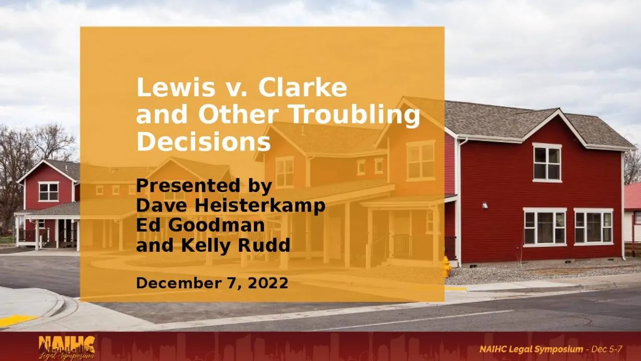 PPT-a Lewis v. Clarke: Impact on Sovereign Immunity – Latest Developments