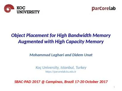 Object Placement for High Bandwidth Memory Augmented with High Capacity Memory