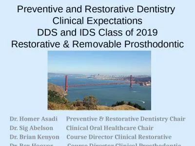 Preventive and Restorative Dentistry