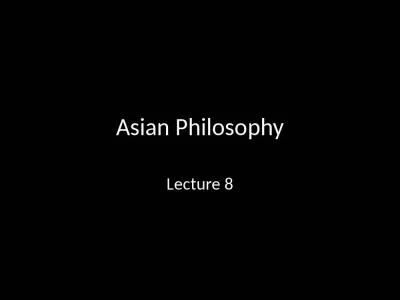 Asian Philosophy Lecture