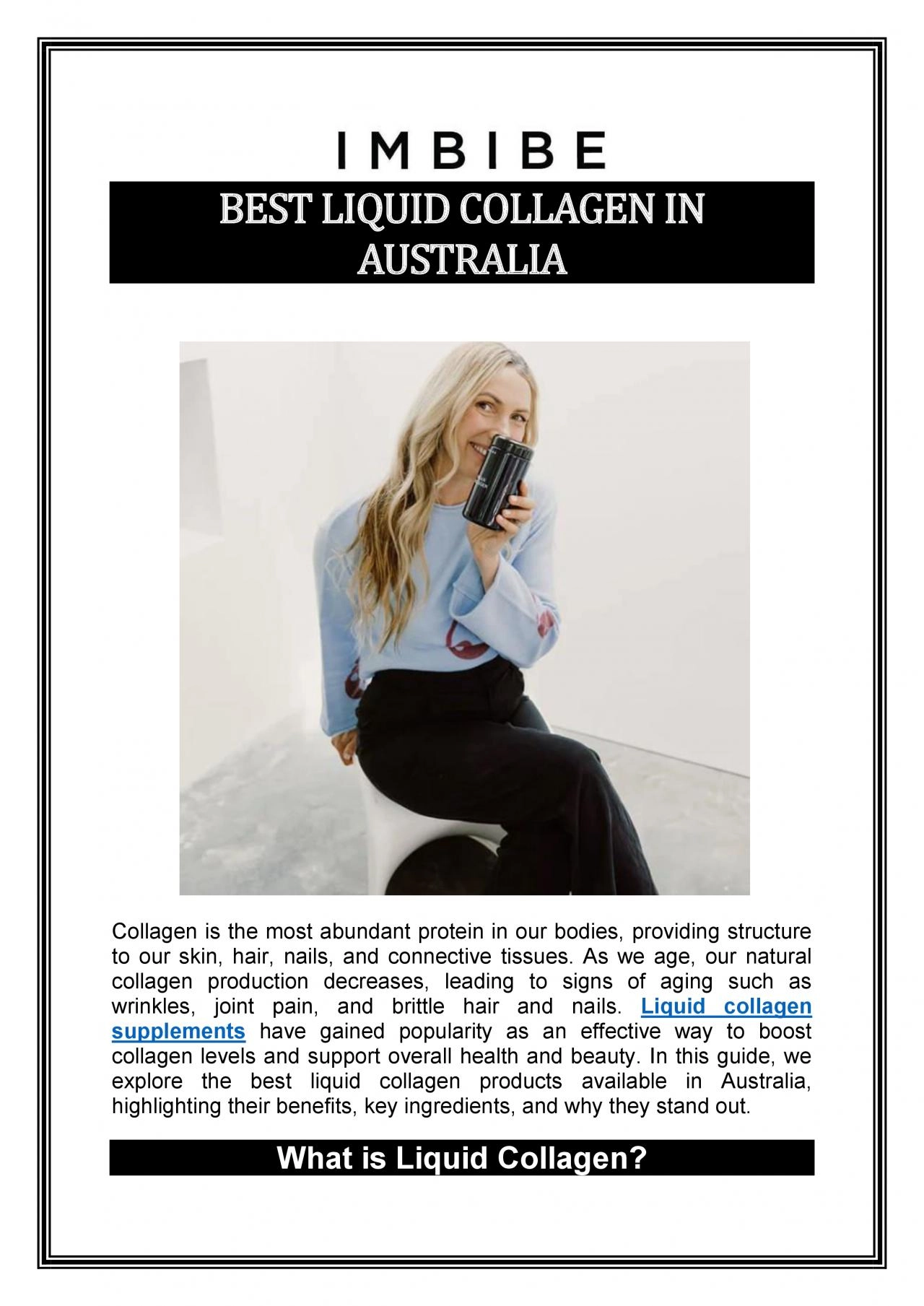 PDF-Best Liquid Collagen in Australia | Imbibe Living