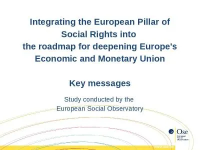 Study conducted by the  European Social Observatory