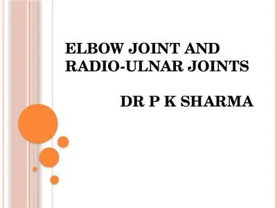 Elbow joint and    radio-