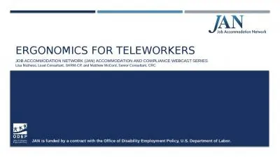 Ergonomics for Teleworkers