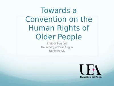 Towards a Convention on the Human Rights of Older People