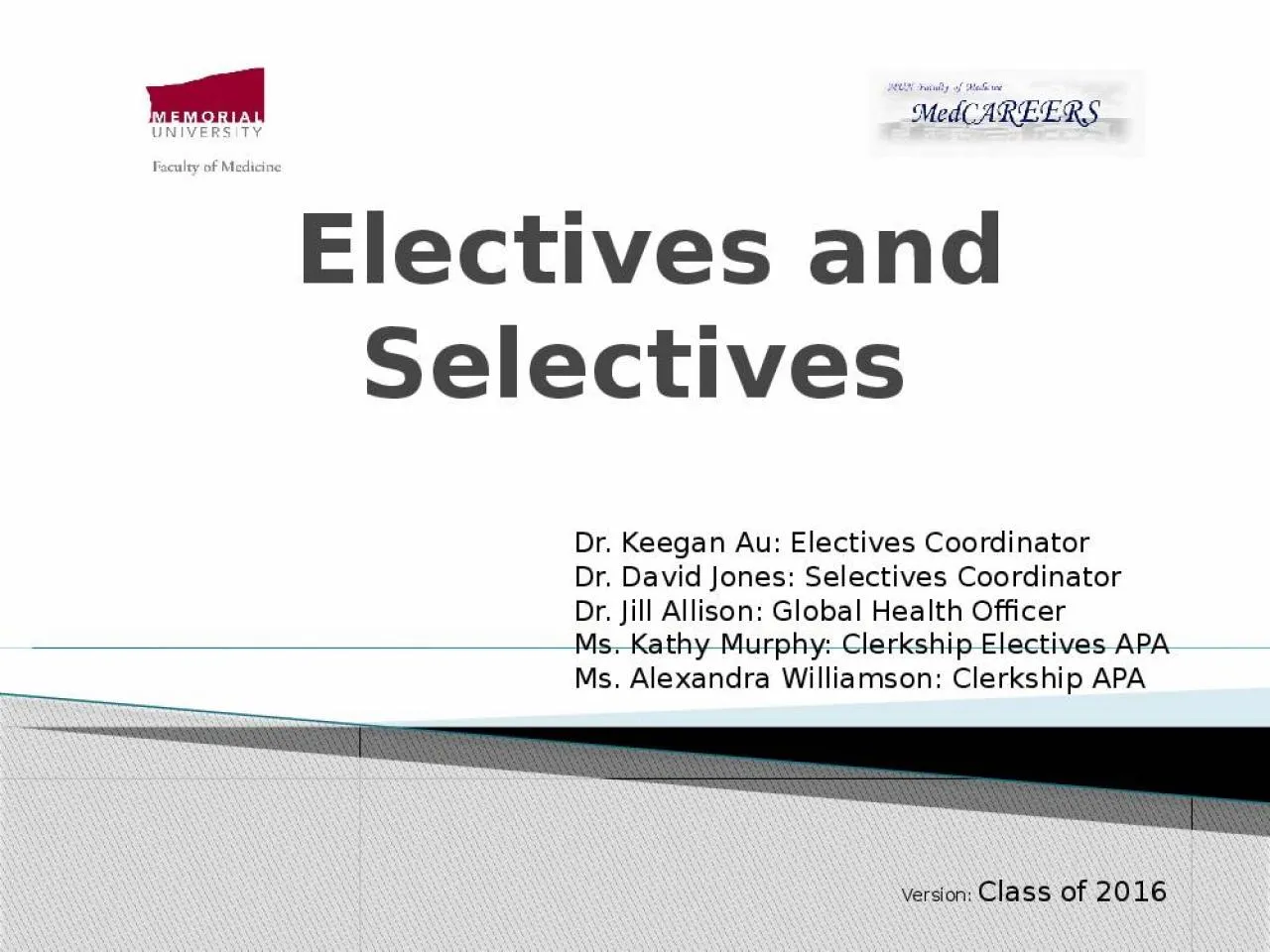 PPT-Electives and Selectives