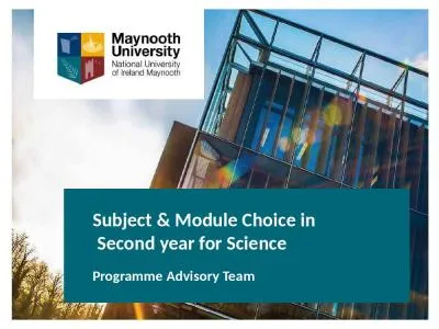 Subject  &  Module Choice