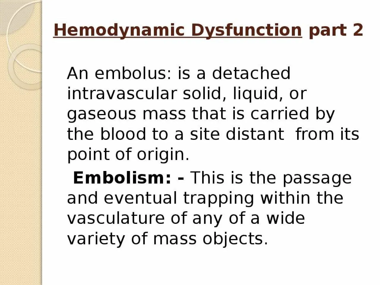 PPT-Hemodynamic Dysfunction part 2