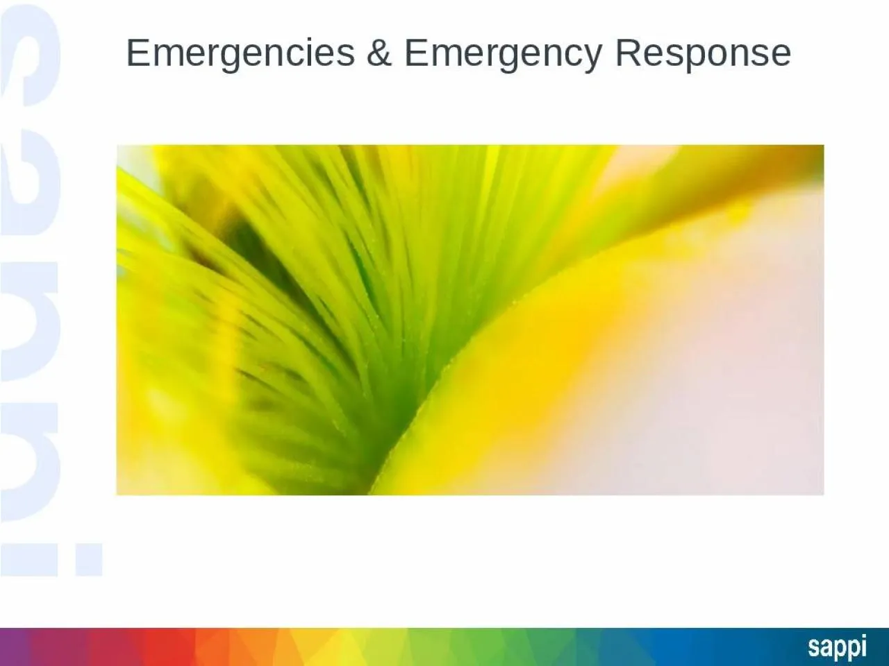 PPT-Emergencies & E mergency Response