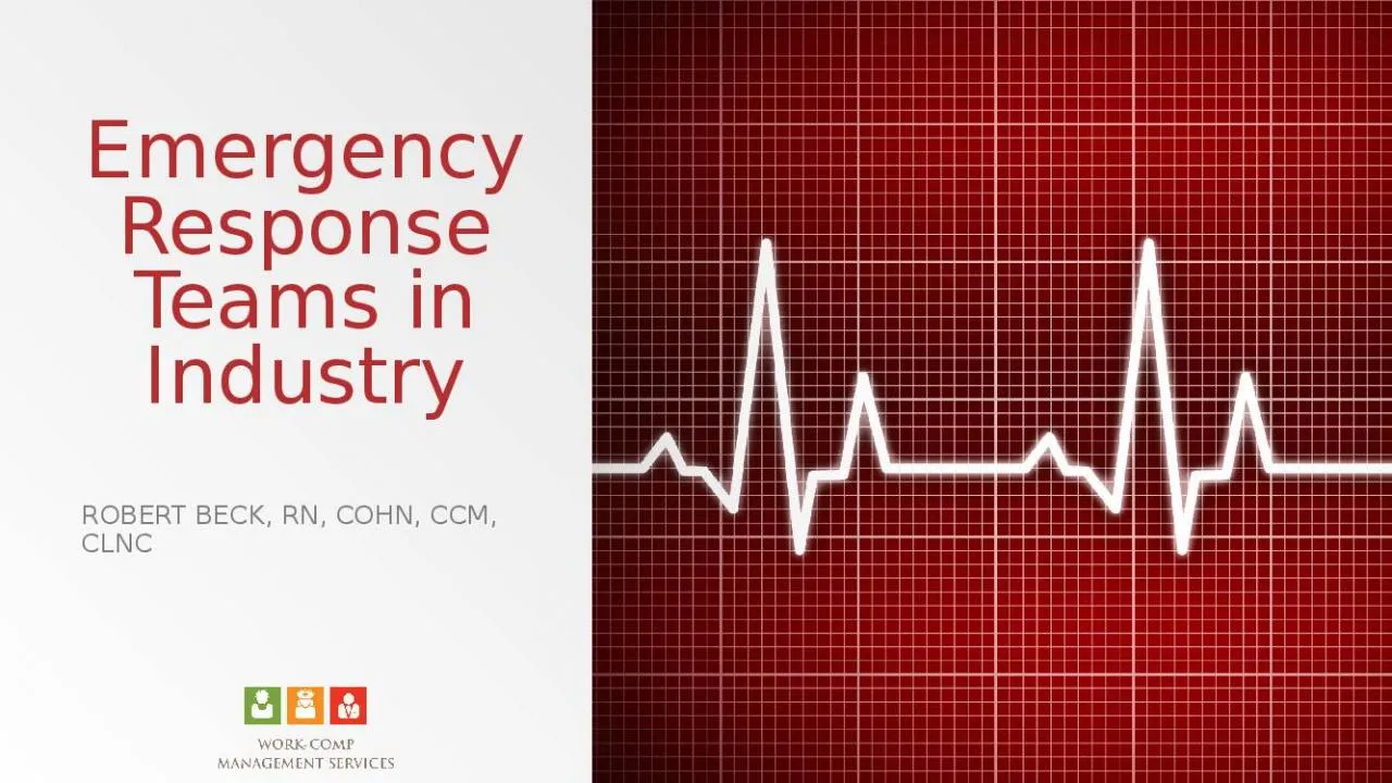 PPT-Emergency Response Teams in Industry