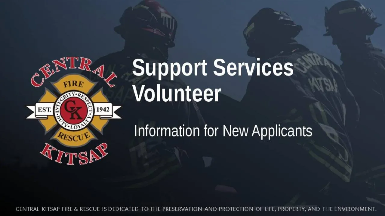 PPT-Support Services Volunteer