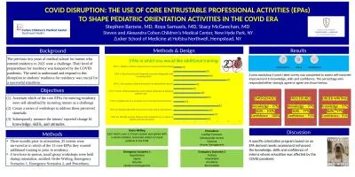 COVID DISRUPTION: THE USE OF CORE ENTRUSTABLE PROFESSIONAL ACTIVITIES (EPAs)