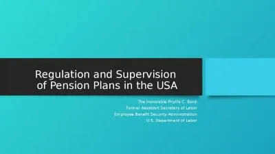 Regulation and Supervision