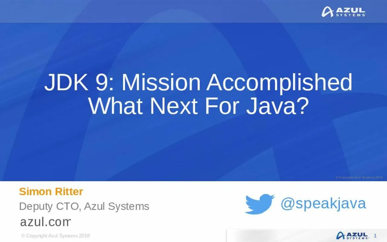 PPT-JDK 9: Mission Accomplished