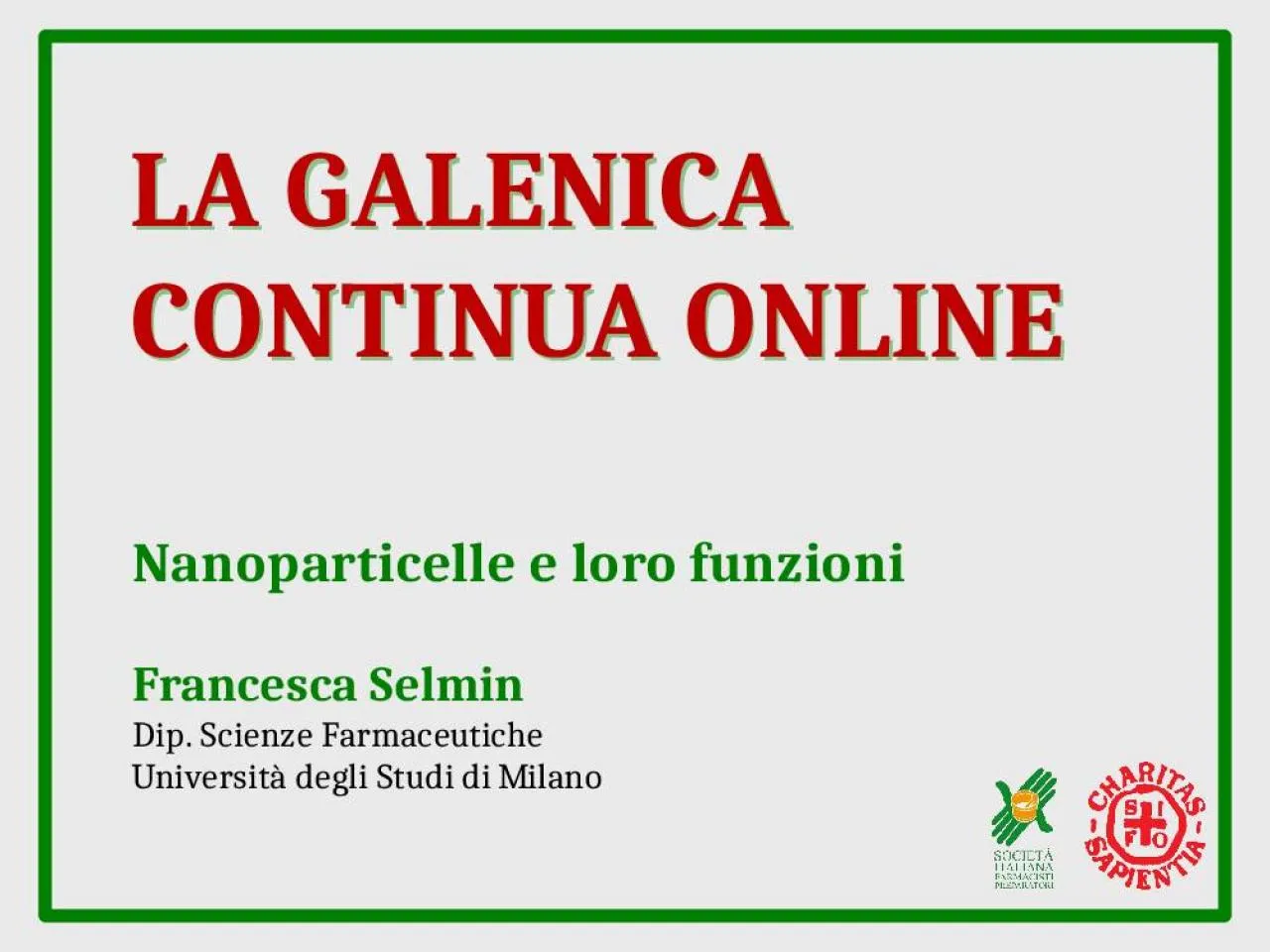 PPT-LA GALENICA CONTINUA ONLINE