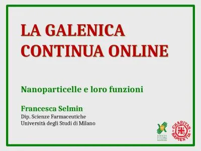 LA GALENICA CONTINUA ONLINE