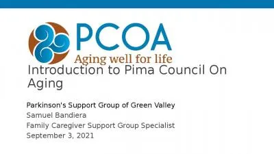 Introduction to Pima Council On Aging