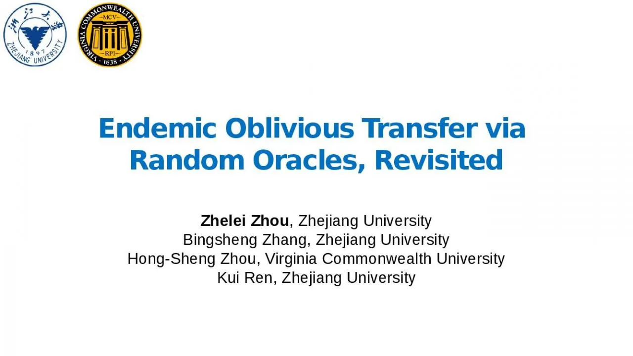 PPT-Endemic Oblivious Transfer via