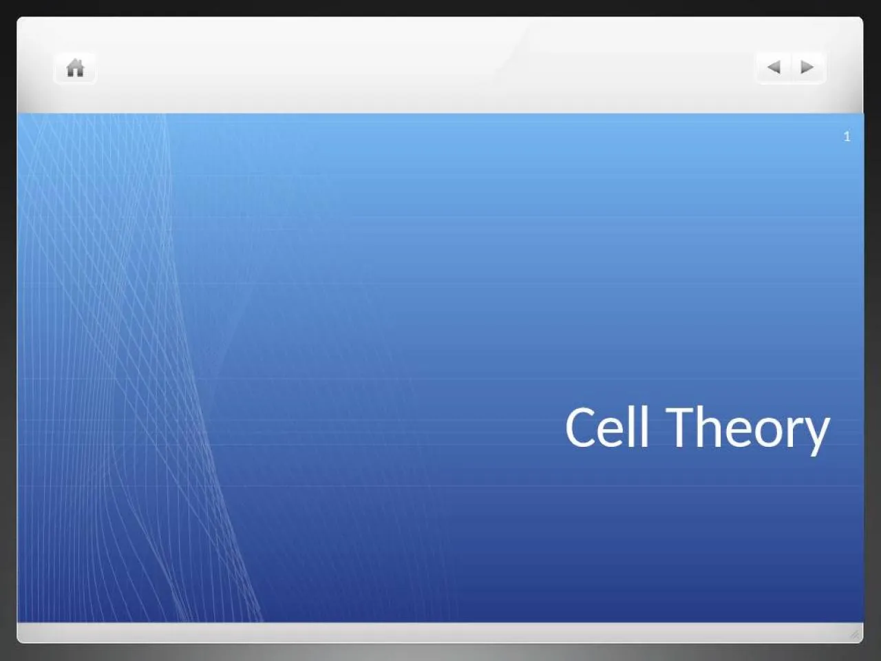 PPT-Cell Theory 1 Cell Theory