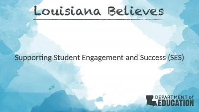 Supporting Student Engagement and Success (SES)