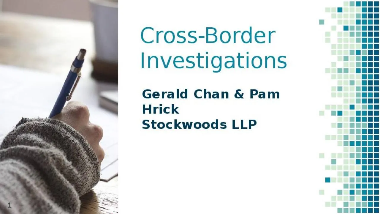 PPT-Cross-Border Investigations