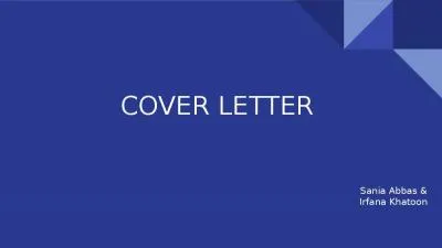 COVER LETTER Sania Abbas &