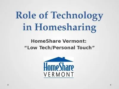 Role of Technology in Homesharing