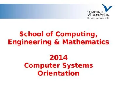 School of Computing, Engineering & Mathematics