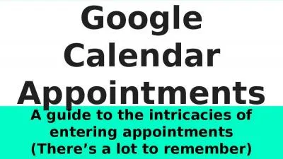 Google Calendar Appointments