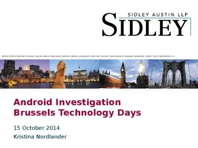 Android Investigation  Brussels Technology Days