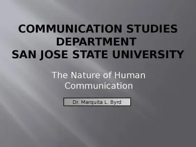 Communication Studies Department