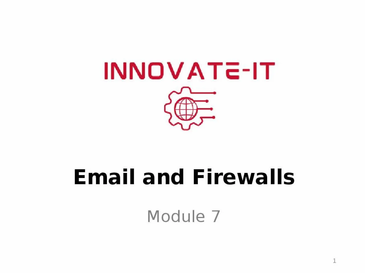 PPT-1 Email and Firewalls Module 7