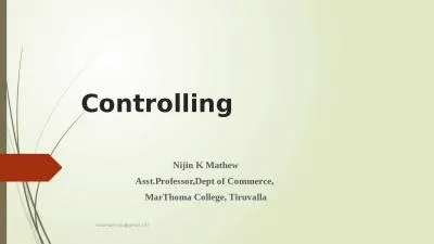 Controlling  Nijin  K Mathew